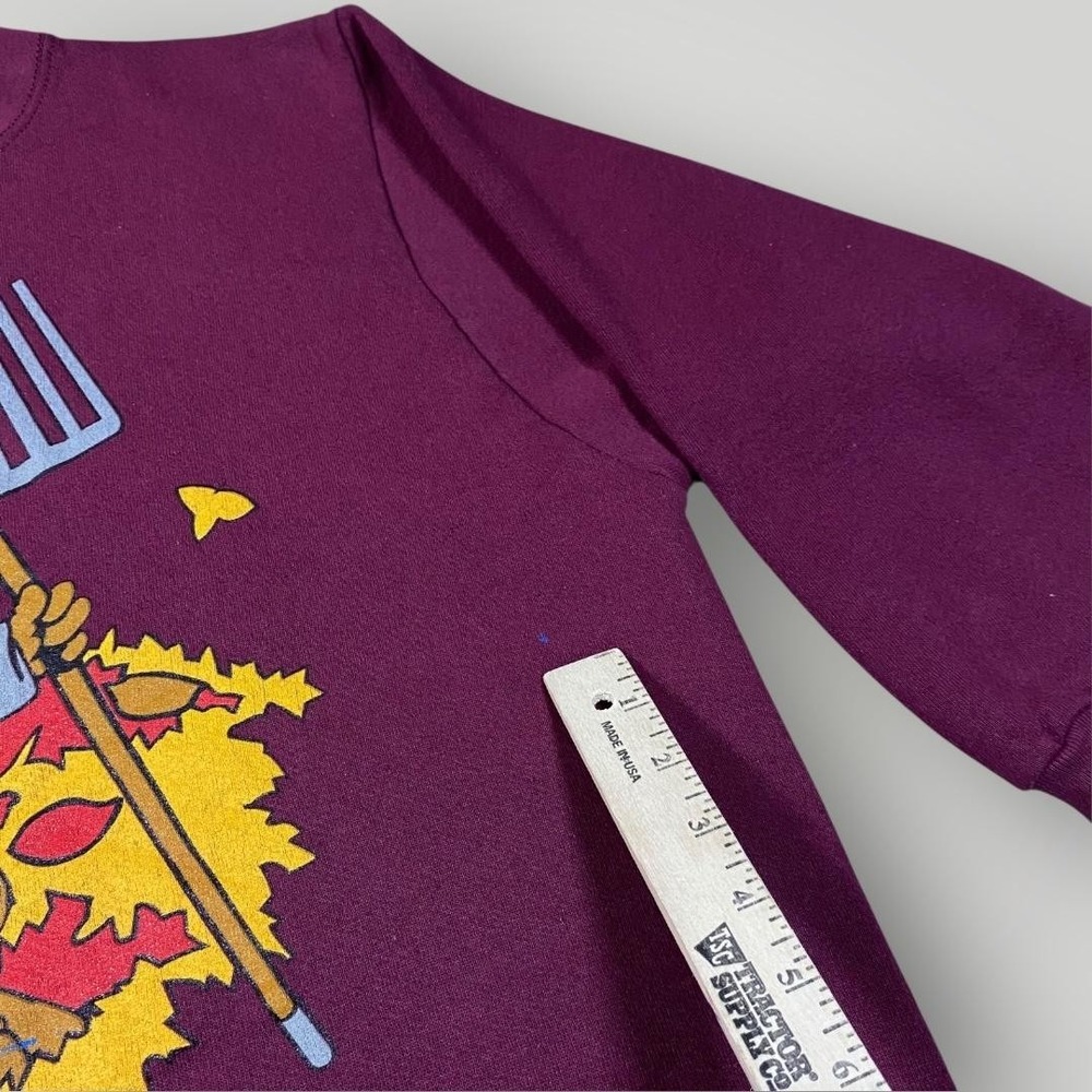 Vintage Pooh Sweatshirt Womens 2X‎ Burgundy Fall Bears Leaves Disney 90s - Picture 7 of 10